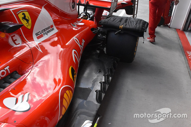 Ferrari SF70-H floor detail