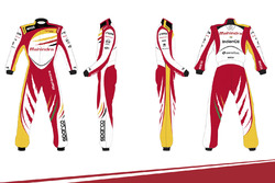 Designvorschlag für den Overall von Nick Heidfeld: Alessandro Fiamberti