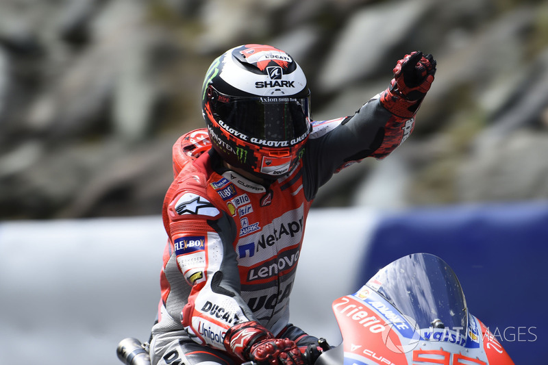 Il vincitore della gara Jorge Lorenzo, Ducati Team