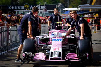 La Force India VJM11 d'Esteban Ocon