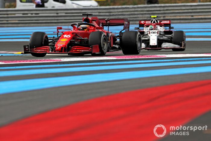 Charles Leclerc, Ferrari SF21, Antonio Giovinazzi, Alfa Romeo Racing C41