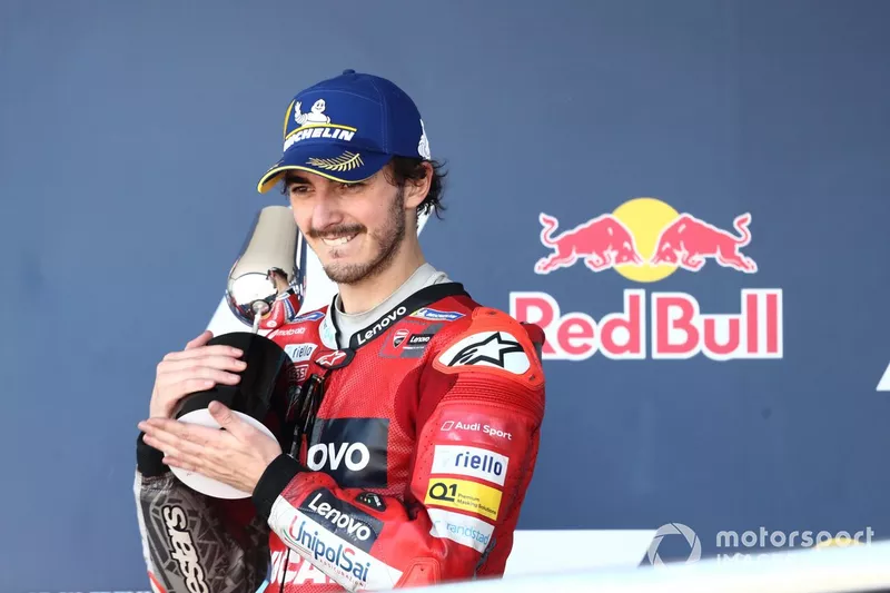 Podio: segundo lugar Francesco Bagnaia, Ducati Team