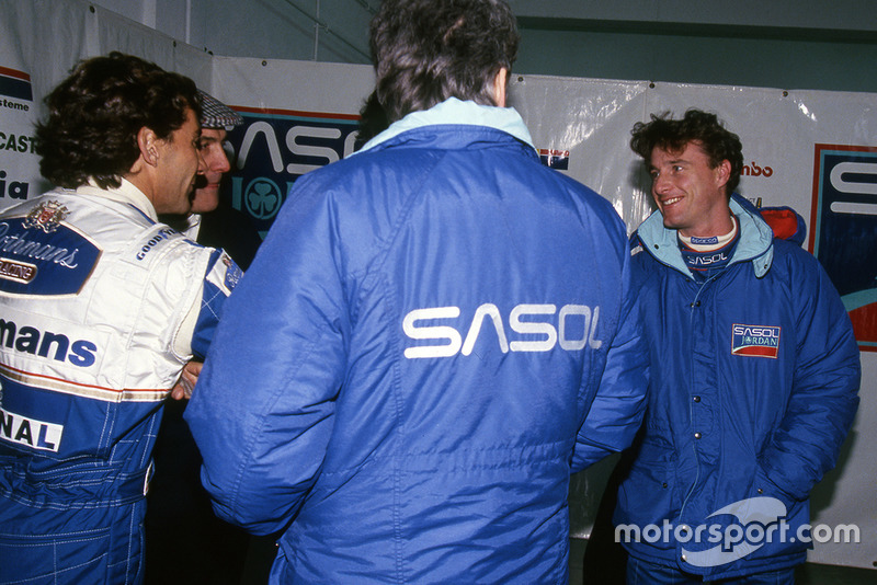 Ayrton Senna, Williams; Eddie Irvine, Jordan