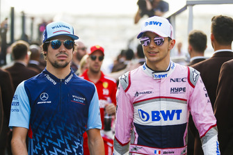 Lance Stroll, Williams Racing et Esteban Ocon, Racing Point Force India