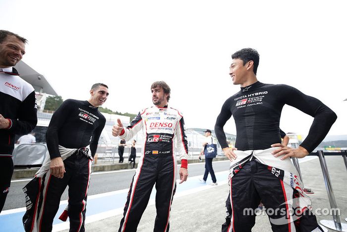 Sébastien Buemi, Fernando Alonso, Kazuki Nakajima, Alexander Wurz, Toyota Gazoo Racing