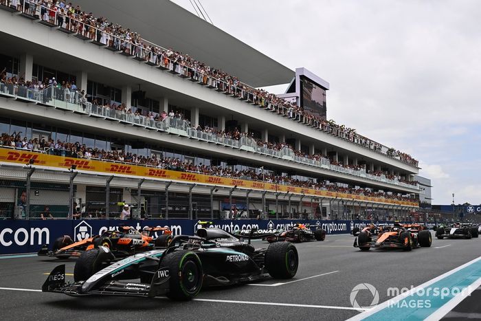 Lando Norris, McLaren, Oscar Piastri, McLaren, Andrea Kimi Antonelli, Mercedes