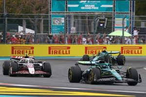 Lance Stroll, Aston Martin Racing, Fernando Alonso, Aston Martin Racing, Oliver Bearman, Haas F1 Team