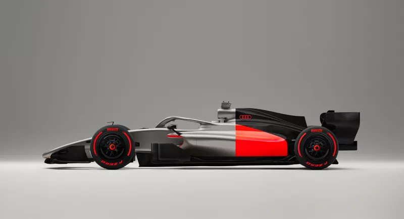 La livrée du concept RS26 de l'Audi F1 Team