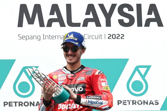 Podio: ganador Francesco Bagnaia, Ducati Team