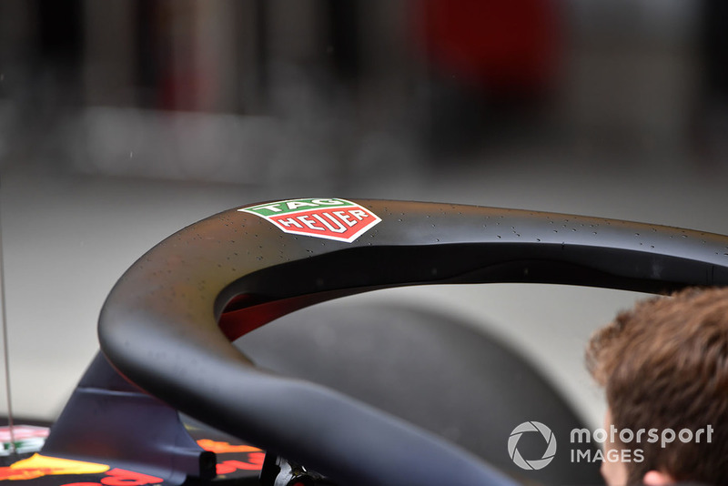 Halo on Red Bull Racing RB14 