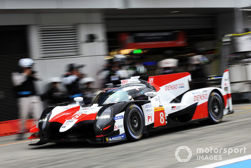 #8 Toyota Gazoo Racing Toyota TS050: Sebastien Buemi, Kazuki Nakajima, Fernando Alonso, in the pitlane