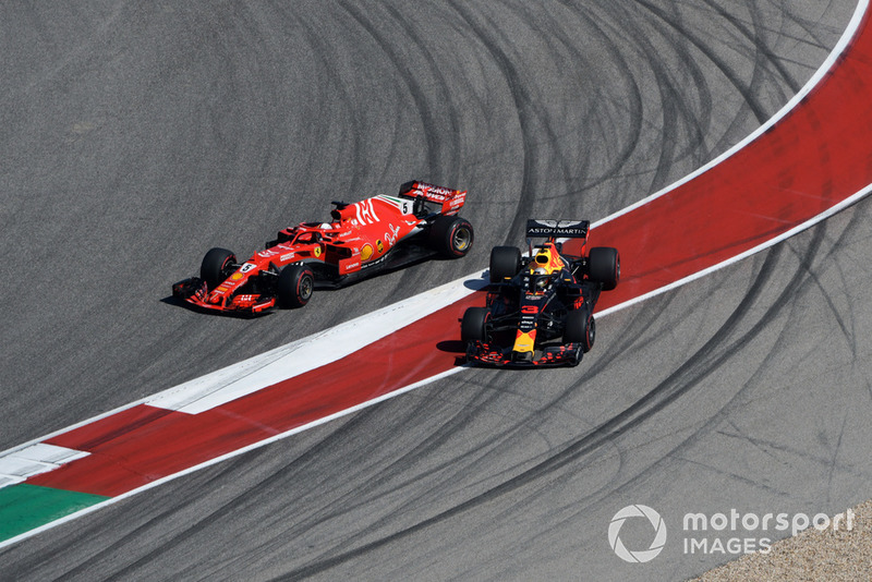 GP Amerika Serikat - Sebastian Vettel/Daniel Ricciardo (balapan)