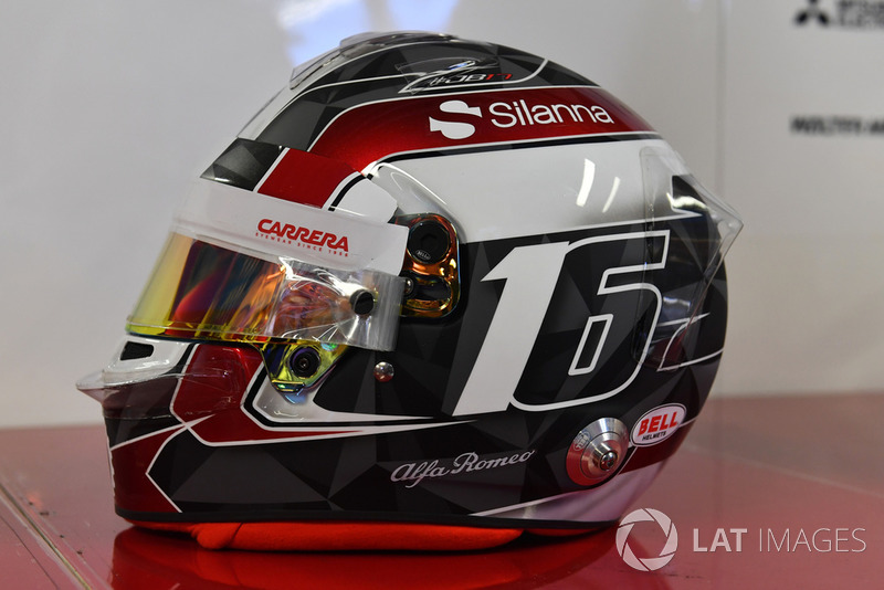 Helmet of Charles Leclerc, Sauber F1 Team