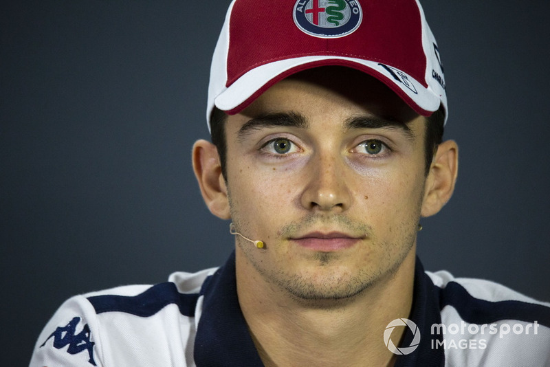 Charles Leclerc, Sauber in press conference