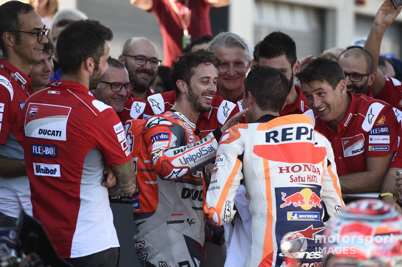 Andrea Dovizioso, Ducati Team, Marc Marquez, Repsol Honda Team