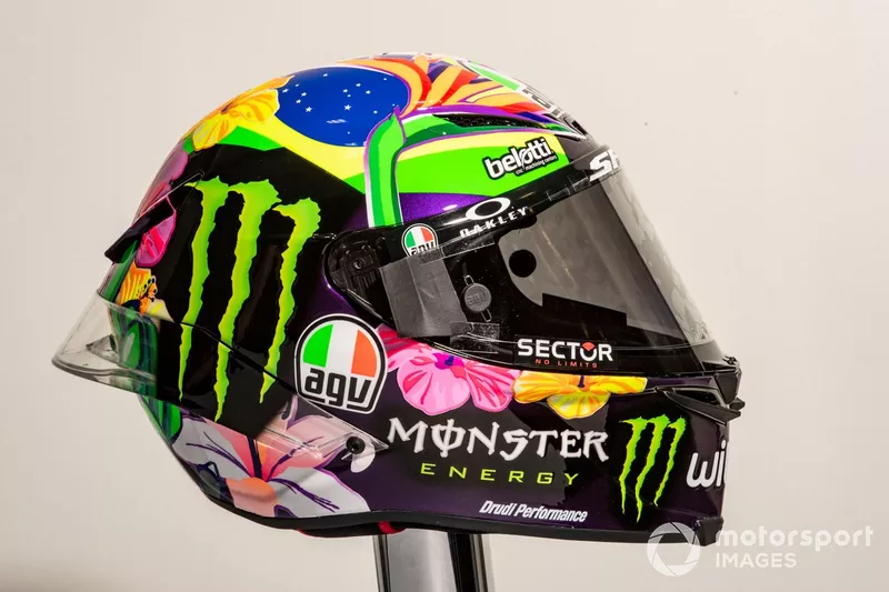 Le casque de Franco Morbidelli, Petronas Yamaha SRT