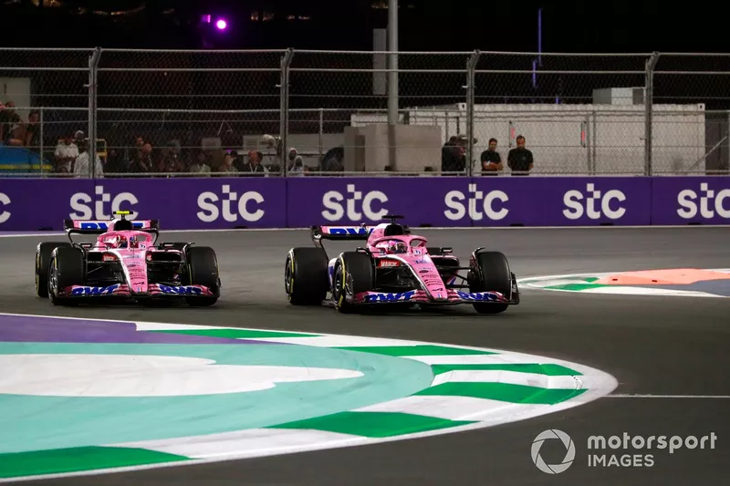 Fernando Alonso, Alpine A522, Esteban Ocon, Alpine A522
