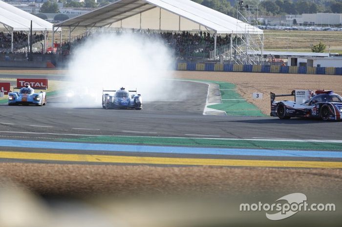 #32 United Autosports Ligier JSP217 Gibson: Ryan Cullen, Alex Brundle, Will Owen; #36 Signatech Alpine Matmut Alpine A470: Nicolas Lapierre, Andre Negrao, Pierre Thiriet; #10 Dragonspeed BR Engineering BR1: Henrik Hedman, Ben Hanley, Renger Van der Zande