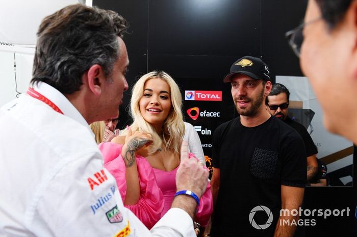 Alejandro Agag, CEO, Formula E, Rita Ora, Jean-Eric Vergne, DS TECHEETAH