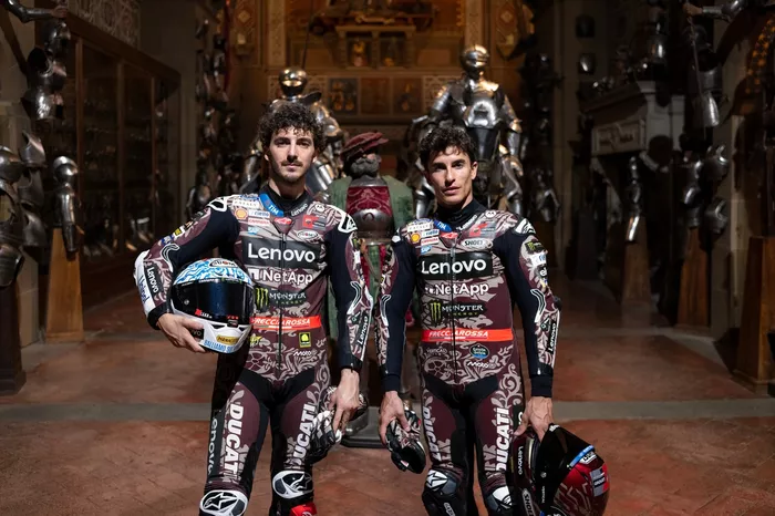 Marc Márquez, Francesco Bagnaia, Equipo Ducati, decoración de Mugello
