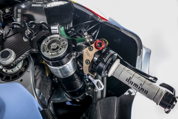 Detalle de la moto de Gresini Racing para 2022