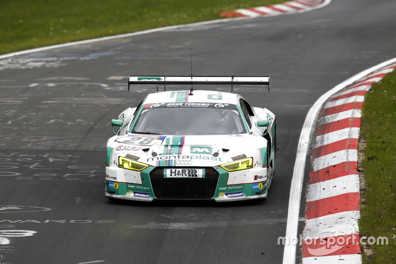 #28 Land Motorsport, Audi R8 LMS: Mike Rockenfeller, Timo Scheider, Marc Basseng, Connor de Phillipp