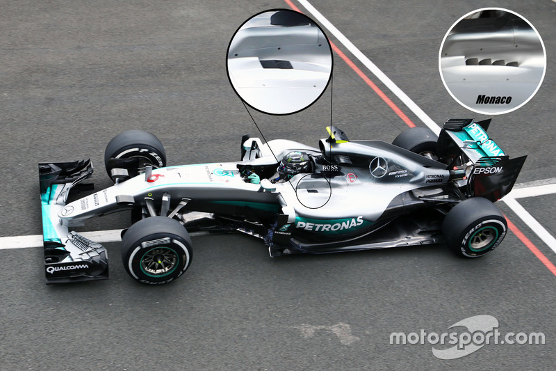 Mercedes, Cockpit louvres