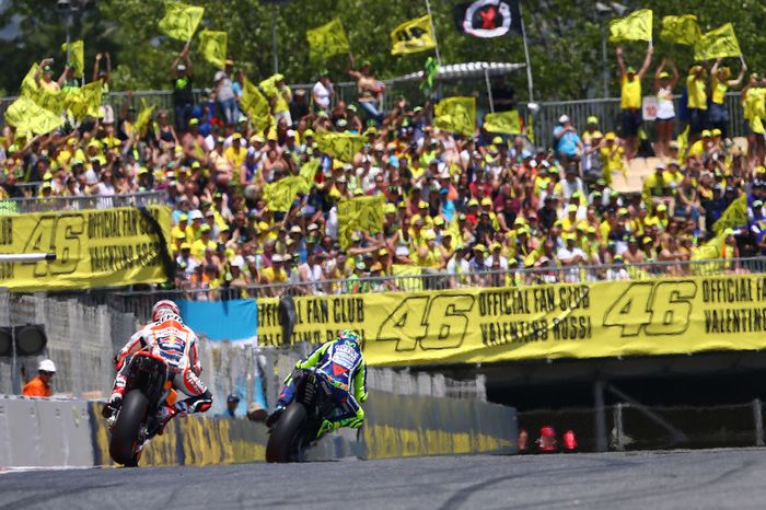 Valentino Rossi fez bonito em plena Catalunha