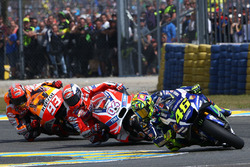 Valentino Rossi, Yamaha Factory Racing, Andrea Dovizioso, Ducati Team, Marc Márquez, Repsol Honda Team