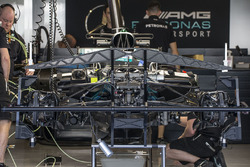 Mercedes-Benz F1 W08 en el garaje