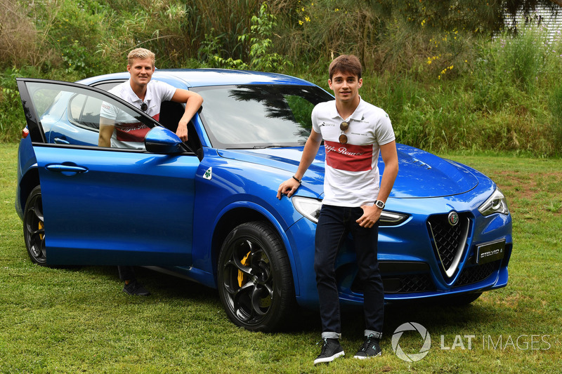 Marcus Ericsson, Sauber y Charles Leclerc, Sauber con Alfa Romeo Stelvio