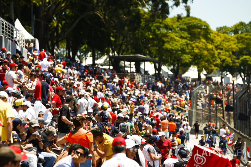 Fans en las tribunas