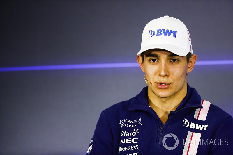 Esteban Ocon, Force India en la conferencia de prensa