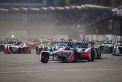 Felix Rosenqvist, Mahindra Racing, at the start of the race