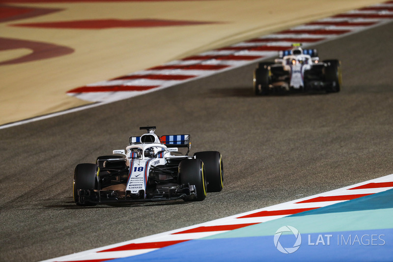 Lance Stroll, Williams FW41 Mercedes, Sergey Sirotkin, Williams FW41 Mercedes