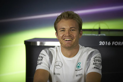 Nico Rosberg, Mercedes AMG F1, tijdens de persconferentie