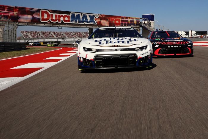 Tyler Reddick channels Michael Jordan with first three-peat 123 Ross Chastain, Trackhouse Racing, Tyler Reddick, 23XI Racing