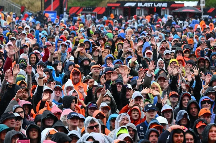 Fans gathered for the stage