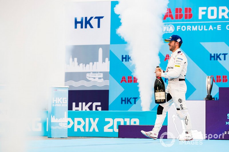 Ganador, Sam Bird, Envision Virgin Racing celebra