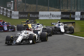 Marcus Ericsson, Sauber C37, Sergey Sirotkin, Williams FW41, Lance Stroll, Williams FW41, Carlos Sainz Jr., Renault Sport F1 Team R.S. 18
