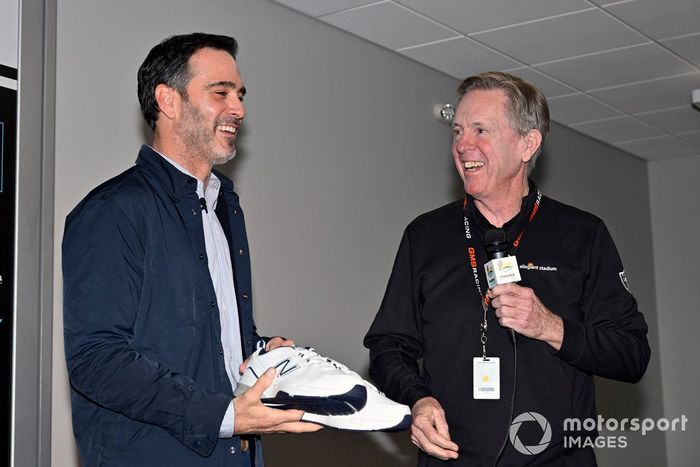 Conferencia de prensa de Petty GMS Motorsports con Jimmie Johnson, Richard Petty