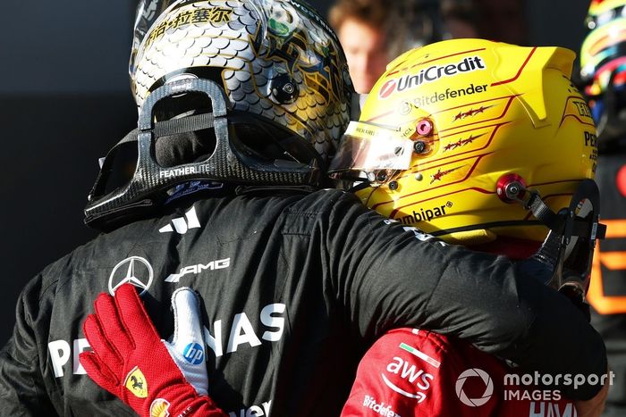 Lewis Hamilton, Ferrari, George Russell, Mercedes