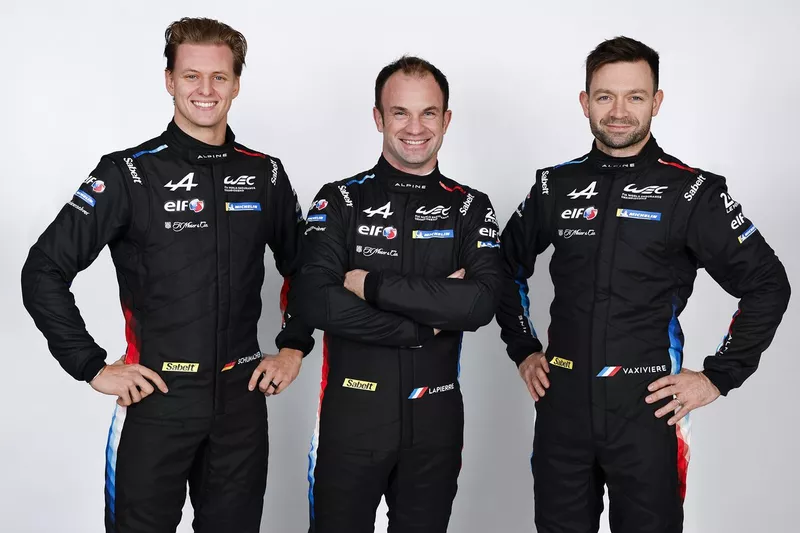 #36 Alpine A424: Nicolas Lapierre, Matthieu Vaxiviere, Mick Schumacher