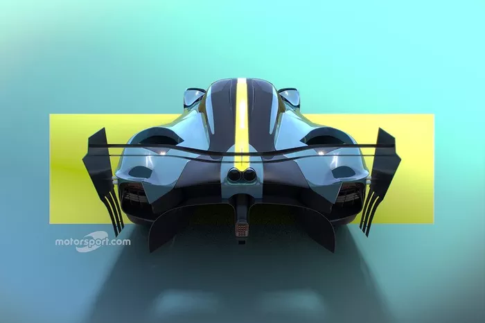 Rendu de l'Aston Martin Valkyrie par Motorsport Network 