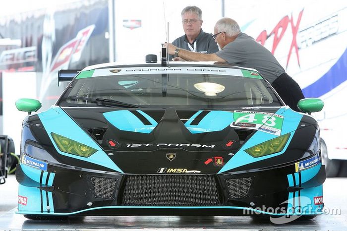 #48 Paul Miller Racing Lamborghini Huracan GT3 goes through tech inspection