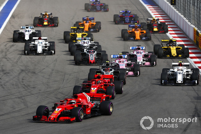 Vettel no puede con los Mercedes pero se mantiene por delante del resto