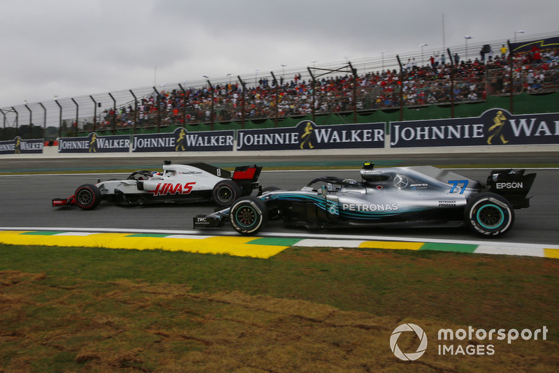 Кевін Магнуссен, Haas F1 Team VF-18, Валттері Боттас, Mercedes AMG F1 W0