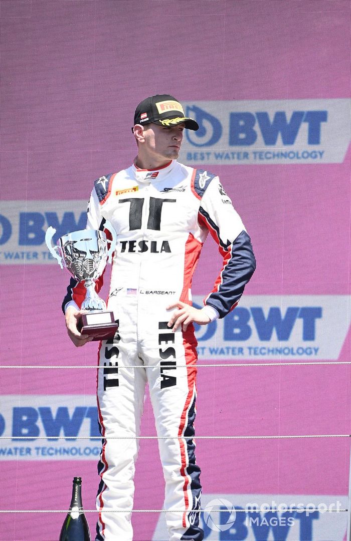 Podio: tercer lugar Logan Sargeant, Charouz Racing System 