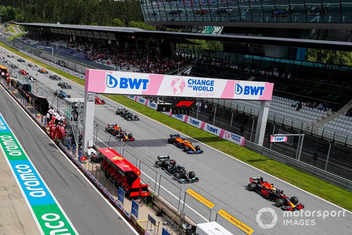 El inicio de la carrera.