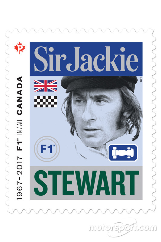 Un timbre de Sir Jackie Stewart